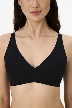 İz Bırakmaz Siyah Fit Decolette Pedli Sütyen