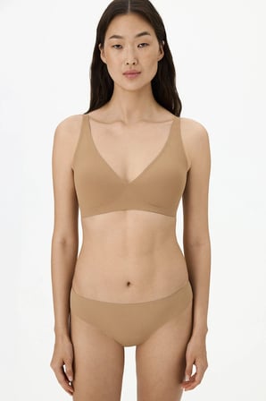 İz Bırakmaz Bronz Fit Decolette Pedli Sütyen
