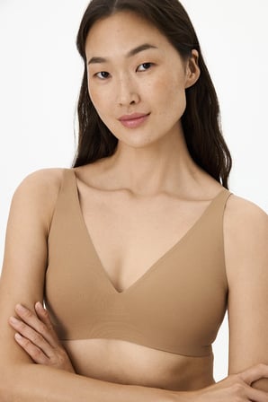 İz Bırakmaz Bronz Fit Decolette Pedli Sütyen