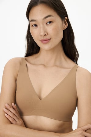 İz Bırakmaz Bronz Fit Decolette Pedli Sütyen