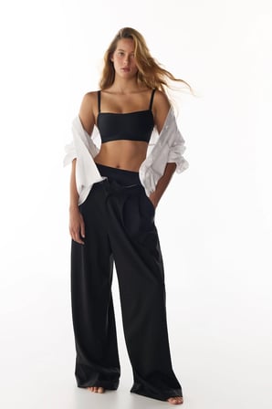 İz Bırakmaz Siyah Invisible Bandeau Pedli Sütyen
