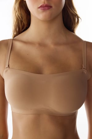 İz Bırakmaz Bronz Invisible Bandeau Pedli Sütyen