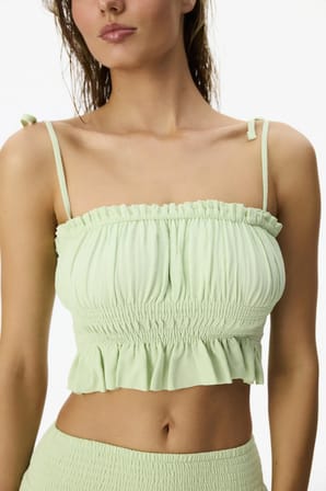 Mint Yesili Somer Bikini Üstü