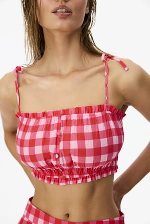 Ester Pötikare Desenli Bikini Üstü