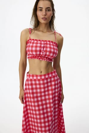 Ester Pötikare Desenli Bikini Üstü