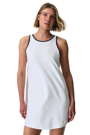 Beyaz Towel Elbise