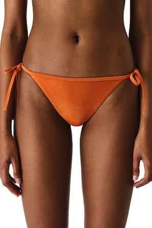 Turuncu Dorothy Simli Orta Bel Bikini Altı