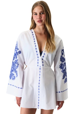 Beyaz Giana Kaftan