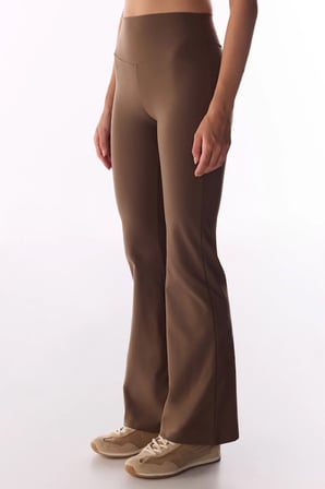 Kahverengi İspanyol Paça (Flare) Soft Feel Tayt