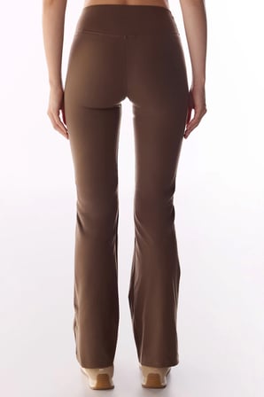 Kahverengi İspanyol Paça (Flare) Soft Feel Tayt