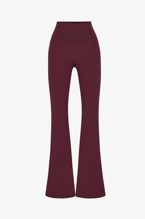 Bordo İspanyol Paça (Flare) Soft Feel Tayt