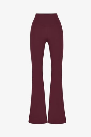 Bordo İspanyol Paça (Flare) Soft Feel Tayt