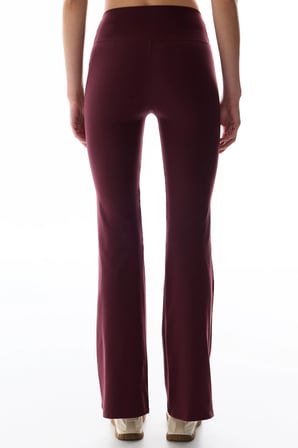 Bordo İspanyol Paça (Flare) Soft Feel Tayt