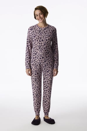 Lila Midnight Mood Pantolon Uzun Kollu Pijama Takımı