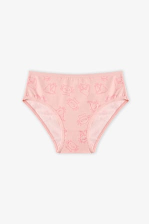 Kız Çocuk Pembe Flying Unicorn Desenli 5'li Slip Külot