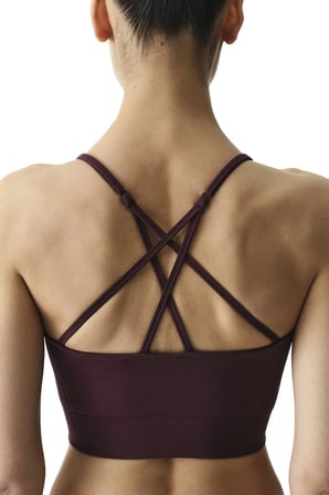 Bordo Seamless Dikişsiz Çıkarılabilir Pedli Askı Detaylı Spor Sütyeni
