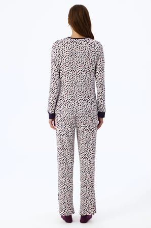 Mor Midnight Mood Baskılı Pijama Altı