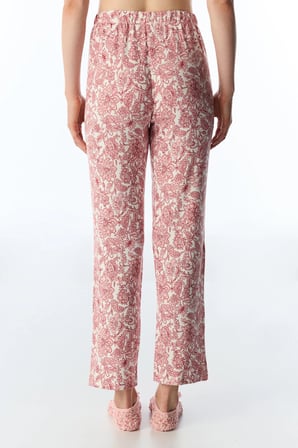 Pembe Countryside Baskılı Çiçekli Pijama Altı