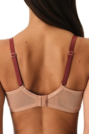 Bej Curvy Dantelli Çiçekli Sütyen