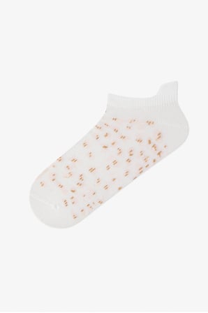 3 Çift Burun Dikişsiz Spor Microfiber Leopar Desenli Çekçekli Patik Çorap