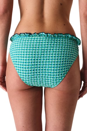 Slainie Pötikare Desenli Fırfırlı Orta Bel Bikini Altı