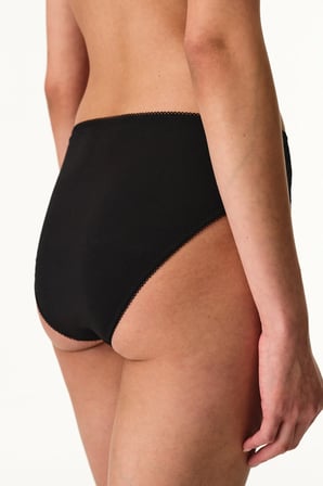 Siyah Dantelli Mama Çiçekli Slip Külot