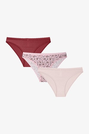 Clara Pointel Çiçekli 3'lü Slip Külot