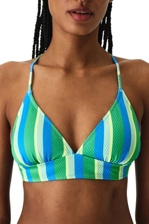 Davina Bralet Çizgili Dokulu Bikini Üstü