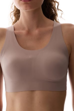 Bej Stretch360 Orta Destek Çıkarılabilir Pedli Zero Feel Spor Sütyeni