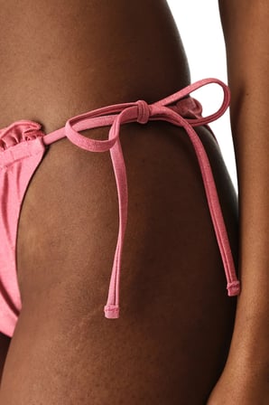 Somon Denisse Ruffle Fırfırlı Orta Bel Bikini Altı