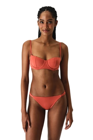 Koral Merin Minimal Straplez Bikini Üstü
