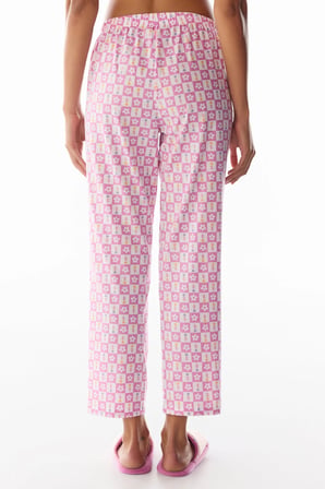 Flora Baskılı Çiçekli Pijama Altı