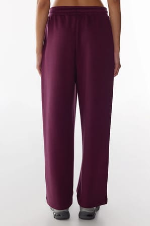 Bordo İpeksi Dokunuş Silky Touch Cep Detaylı Pantolon