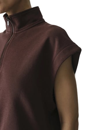 Kahverengi Nura Half Zip Sweatshirt