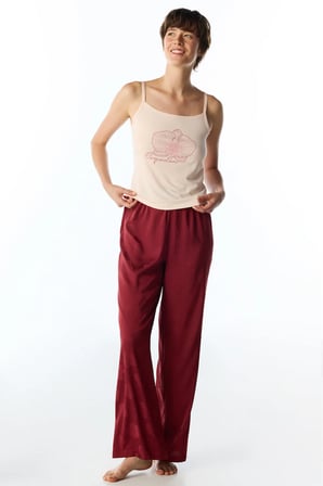 Orquidea Çiçekli Pantolon Pijama Takımı