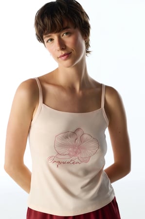 Orquidea Çiçekli Pantolon Pijama Takımı