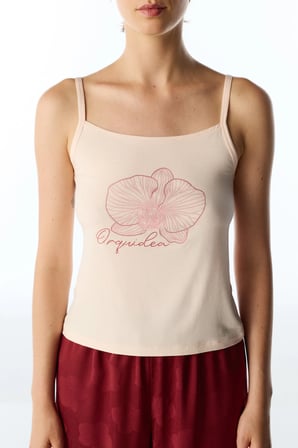 Orquidea Çiçekli Pantolon Pijama Takımı
