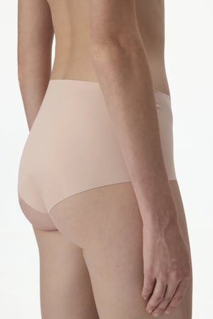 İz Bırakmaz Gül Kurusu  Lazer Kesim Yüksek Bel Slip Külot