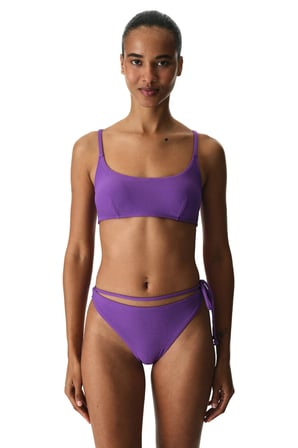 Mor Melitona Dokulu Orta Bel Bikini Altı