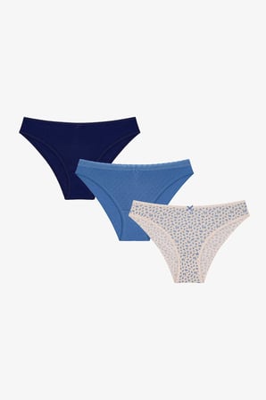 Fairy Lady Pointel Çiçekli 3'lü Slip Külot
