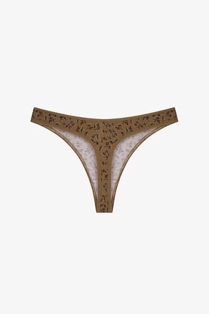Wild Rose Çiçekli 3'lü Tanga
