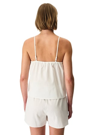 Kırık Beyaz Muhteşem Şort Pijama Takımı