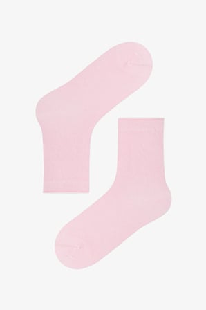 Kız Çocuk Pembe Yüksek Konfor Soket Çorap