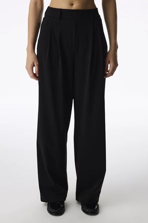 Siyah Daily Chic Yüksek Bel Pantolon