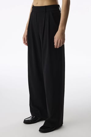 Siyah Daily Chic Yüksek Bel Pantolon