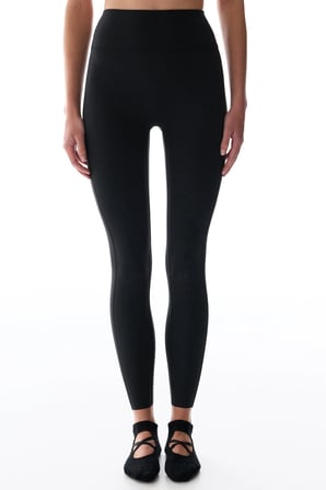 LYCRA Siyah Cream Hafif Destek Yüksek Bel Light Soft Tayt