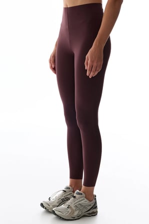 Koyu Bordo Back Lock Dikiş Detaylı Tayt
