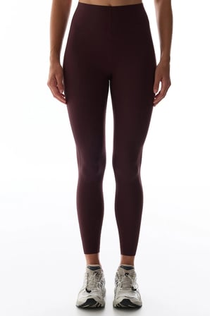 Koyu Bordo Back Lock Dikiş Detaylı Tayt