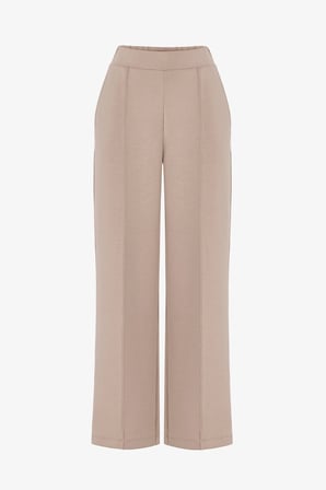 Bej İpeksi Dokunuş Silky Touch Dar Paça Pantolon