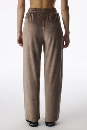 Bej Soft Kadife Cep Detaylı Pantolon